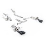 Audi A4 2.0 B8 S line (Manual) - Resonated (Quieter) Cat-Back Exhaust System with Cerakote Black Quad-outlet Trims