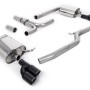 Audi A5 3.0 TDI - Cat-Back Exhaust System with Quad Outlet GT-80 Cerakote Black Trims