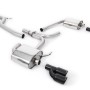 Audi A4 2.0 TDI B8/A5 S-line - Cat-Back Exhaust System with Cerakote Black Quad Outlet Trims