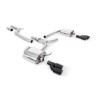 Audi A4 2.0 TDI B8/A5 S-line - Cat-Back Exhaust System with Cerakote Black Quad Outlet Trims