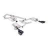 Audi A4 2.0 B8 (Tiptronic)/Audi A5 (Multitronic) S line - Cat-Back Exhaust System with Cerakote Black Quad-outlet Trims
