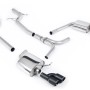 Audi A4 2.0 B8 S line (Tiptronic) - Non-Resonated (Louder) Cat-Back Exhaust System with Quad-outlet Cerakote Black Trims