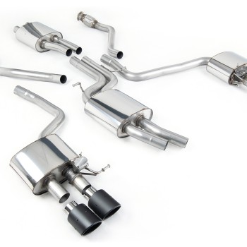 Audi SQ5 Supercharged - Cat-Back Exhaust System with Quad Carbon JET-100 Trims