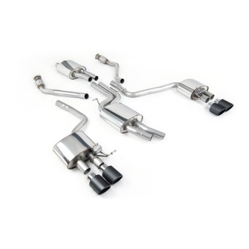 Audi SQ5 Supercharged - Cat-Back Exhaust System with Quad Carbon JET-100 Trims