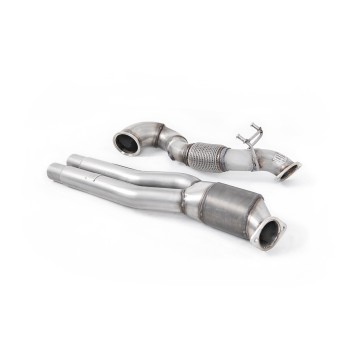 Large Bore Downpipe with Hi-Flow Sports Catalyst - For All Exhaust (Audi RS3 8V/8Y/TTRS MK3)