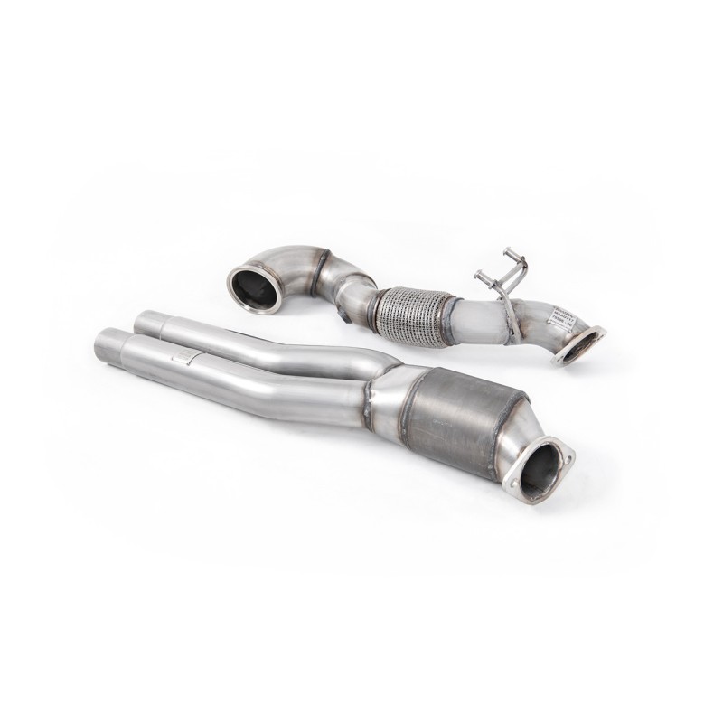 Large Bore Downpipe with Hi-Flow Sports Catalyst - For All Exhaust (Audi RS3 8V/8Y/TTRS MK3)