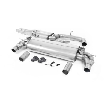 Audi RS3 8V - Resonated (Quieter) Cat-Back Exhaust System with Polished Oval Trims