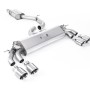 Audi S3 8V.2 - Resonated (Quieter) GPF/OPF-Back Exhaust System with Quad Round Polished Tips