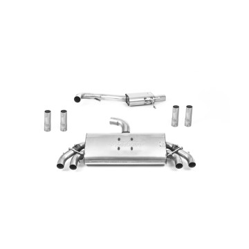 Audi S3 8V.2 - Resonated (Quieter) GPF/OPF-Back Exhaust System with Quad Round Polished Trims