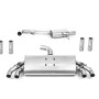 Audi S3 8V.2 - Resonated (Quieter) GPF/OPF-Back Exhaust System with Quad Oval Polished Trims