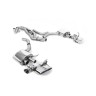 Audi RS6/RS7 C8 - Front Silencer Back System (Twin 80mm) with Polished Oval Trims
