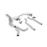 Audi RS6/RS7 C8 - Non Resonated Cat Back System (Twin 80mm) with Cerakote Black Oval Trims - Louder - (OE Requires Cutting)