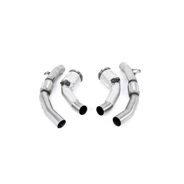 Audi RS6/RS7 C8 & S8 - Large Bore Downpipe with Cat & GPF Delete - For Milltek