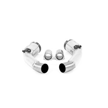 Audi RS6/RS7 C8 & S8 - Large Bore Downpipe with Cat & GPF Delete - For OE