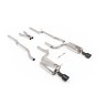 Audi S4 B6 - Non-Resonated (Louder) Cat-Back Exhaust System with Jet-100 Cerakote Black Trims