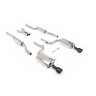 Audi S4 B6 - Resonated (Quieter) Cat-Back Exhaust System with Jet-100 Cerakote Black Trims