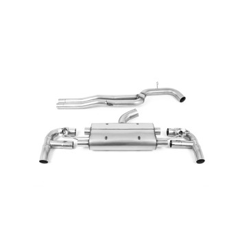 Audi RS3 8V Facelift - 80MM Non-Resonated (Louder) Cat-Back Exhaust System with Burnt Titanium Trims