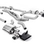 Audi RS6/RS7 C8 - Non Resonated Cat Back Back System (Twin 80mm) with Cerakote Black Oval Trims - Louder - (No Cutting Required - Flanged To OE Downpipes)