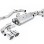 Audi S3 8Y Sportback GPF models - 80mm Non-Resonated (Louder) Cat-Back Exhaust System with Polished Trims