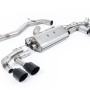 Audi S3 8Y Sportback GPF models - 80mm Non-Resonated (Louder) Cat-Back Exhaust System with Cerakote Black Trims