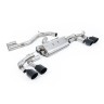 Audi S3 8Y Sportback GPF models - 80mm Non-Resonated (Louder) Cat-Back Exhaust System with Cerakote Black Trims