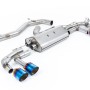 Audi S3 8Y Sportback GPF models - 80mm Non-Resonated (Louder) Cat-Back Exhaust System with Burnt Titanium Trims