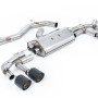 Audi S3 8Y Sportback GPF models - 80mm Non-Resonated (Louder) Cat-Back Exhaust System with Carbon Trims