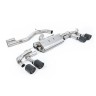 Audi S3 8Y Sportback GPF models - 80mm Non-Resonated (Louder) Cat-Back Exhaust System with Carbon Trims