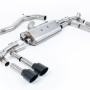 Audi S3 8Y - Part-Resonated Cat-Back Exhaust System with GT-115 Cerakote Black Tips