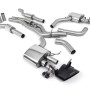 Audi RS6/RS7 C8 - Resonated (Quieter) Cat Back System (Twin 80mm) with Cerakote Black Oval Trims