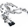 Audi S8 D5 V8 - Non-Resonated (Louder) OPF-Back Exhaust System with GT-115 Cerakote Black Trims