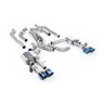Audi S8 D5 V8 - Non-Resonated (Louder) OPF-Back Exhaust System with GT-115 Burnt Titanium Trims