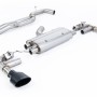 Audi TTRS MK3 Quattro - 80mm Non-Resonated (Loudest) Cat-Back Exhaust System with Cerakote Black Trims