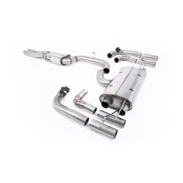 80mm Resonated (Quieter) OPF/GPF Back System For Audi RS3 8Y Saloon/Sedan