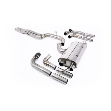80mm Non Resonated (Louder) OPF/GPF Back Exhaust System For Audi RS3 8Y Saloon/Sedan