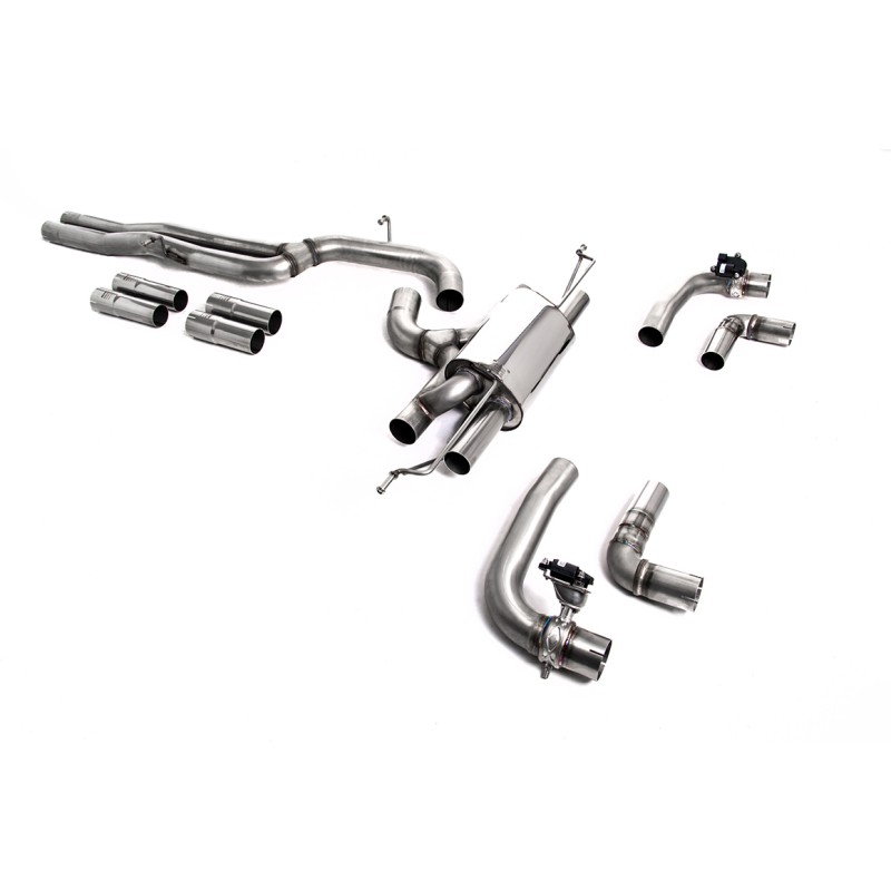 80mm Race Non Resonated (Loudest) OPF/GPF Back System For Audi RS3 8Y Saloon/Sedan