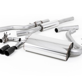 Resonated (Quieter) Cat-Back Exhaust System with Cerakote Black Trims