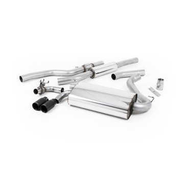 Resonated (Quieter) Cat-Back Exhaust System with Cerakote Black Trims