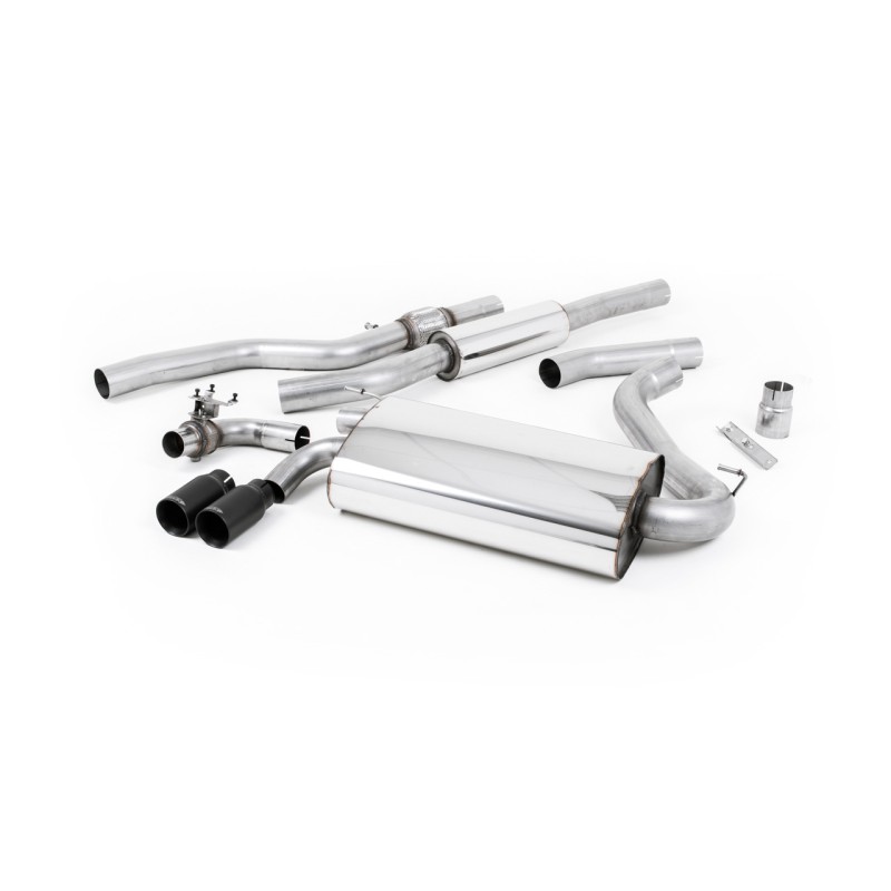Resonated (Quieter) Cat-Back Exhaust System with Cerakote Black Trims