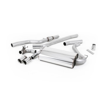 BMW 4 Series F32 428i Manual - Non-Resonated (Louder) Cat-Back Exhaust System with Polished Trims