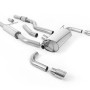 BMW 4 Series F32 428i Manual - Resonated (Quieter) Cat-Back Exhaust System with Polished Trims (For 435i M Sport Valance)