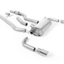 BMW 4 Series F32 428i Manual - Non-Resonated (Louder) Cat-Back Exhaust System with Polished Trims (For 435i M Sport Valance)