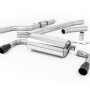 BMW 4 Series F32 428i Manual - Non-Resonated (Louder) Cat-Back Exhaust System with Cerakote Black Trims (For 435i M Sport Valance)