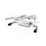 BMW 4 Series F32 428i Manual - Non-Resonated (Louder) Cat-Back Exhaust System with Cerakote Black Trims (For 435i M Sport Valance)