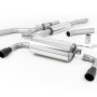 BMW 4 Series F32 428i Manual - Resonated (Quieter) Cat-Back Exhaust System with Cerakote Black Trims (For 435i M Sport Valance)