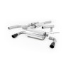 BMW 4 Series F32 428i Manual - Resonated (Quieter) Cat-Back Exhaust System with Cerakote Black Trims (For 435i M Sport Valance)