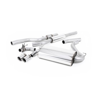 BMW 4 Series F32 428i Auto - Resonated (Quieter) Cat-Back Exhaust System with Polished Trims