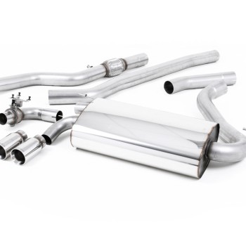 BMW 4 Series F32 428i Auto - Non-Resonated (Louder) Cat-Back Exhaust System with Polished Trims