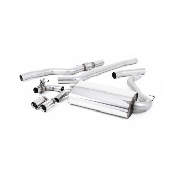 BMW 4 Series F32 428i Auto - Non-Resonated (Louder) Cat-Back Exhaust System with Polished Trims