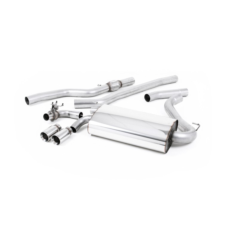 BMW 4 Series F32 428i Auto - Non-Resonated (Louder) Cat-Back Exhaust System with Polished Trims